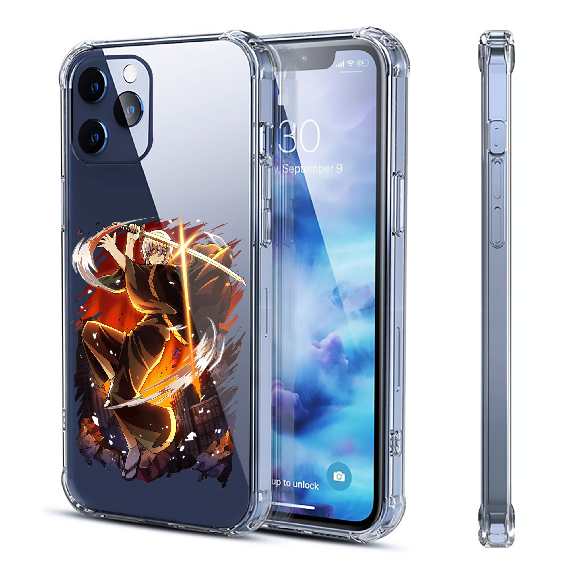 （画像用） 文豪ストレイドッグス Bungo Stray Dogs 【iPhone 12シリーズ対応】透明スマホケース（クリアソフトケース）